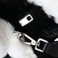 Dolce & Gabbana Black White Eco-Fur Animal Panda Shoulder Bag