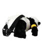 Dolce & Gabbana Black White Eco-Fur Animal Panda Shoulder Bag