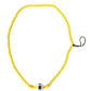 Dolce & Gabbana Yellow Beaded Chain DG Logo Charm Necklace