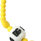 Dolce & Gabbana Yellow Beaded Chain DG Logo Charm Necklace