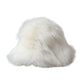 Dolce & Gabbana White Acrylic Fur Womens Bucket Hat