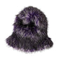 Dolce & Gabbana Purple Faux Fur Whole Head Wrap Hat