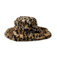 Dolce & Gabbana Brown Leopard Fur Women Bucket Hat