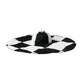 Dolce & Gabbana Black White Checkered Wide Brim Floppy Hat