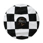 Dolce & Gabbana Black White Checkered Wide Brim Floppy Hat