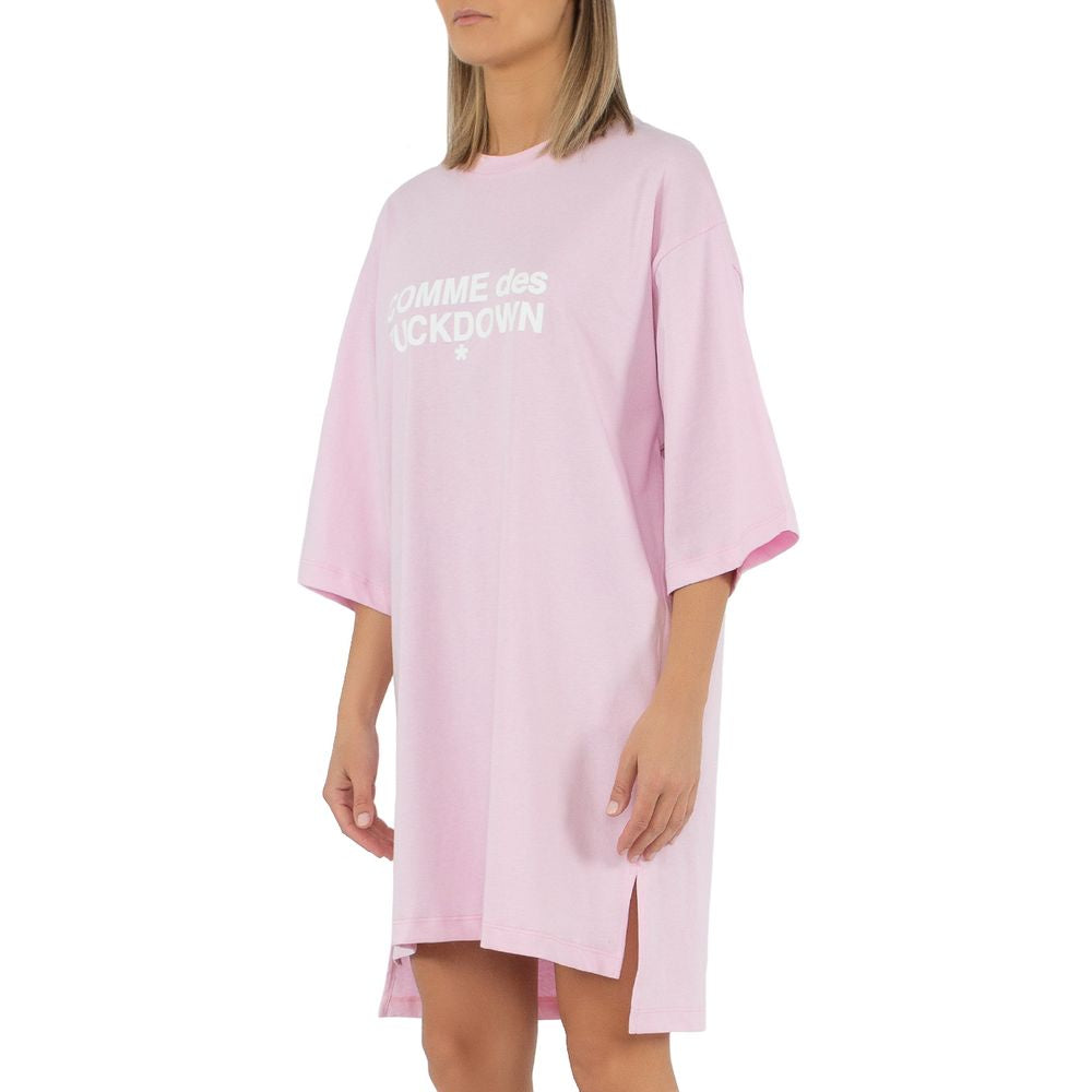 Comme Des Fuckdown Pink Cotton Dress