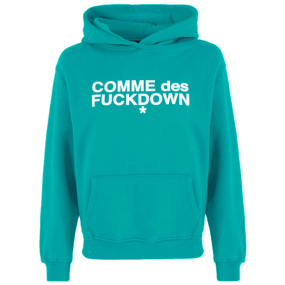 Comme Des Fuckdown Green Cotton Sweater