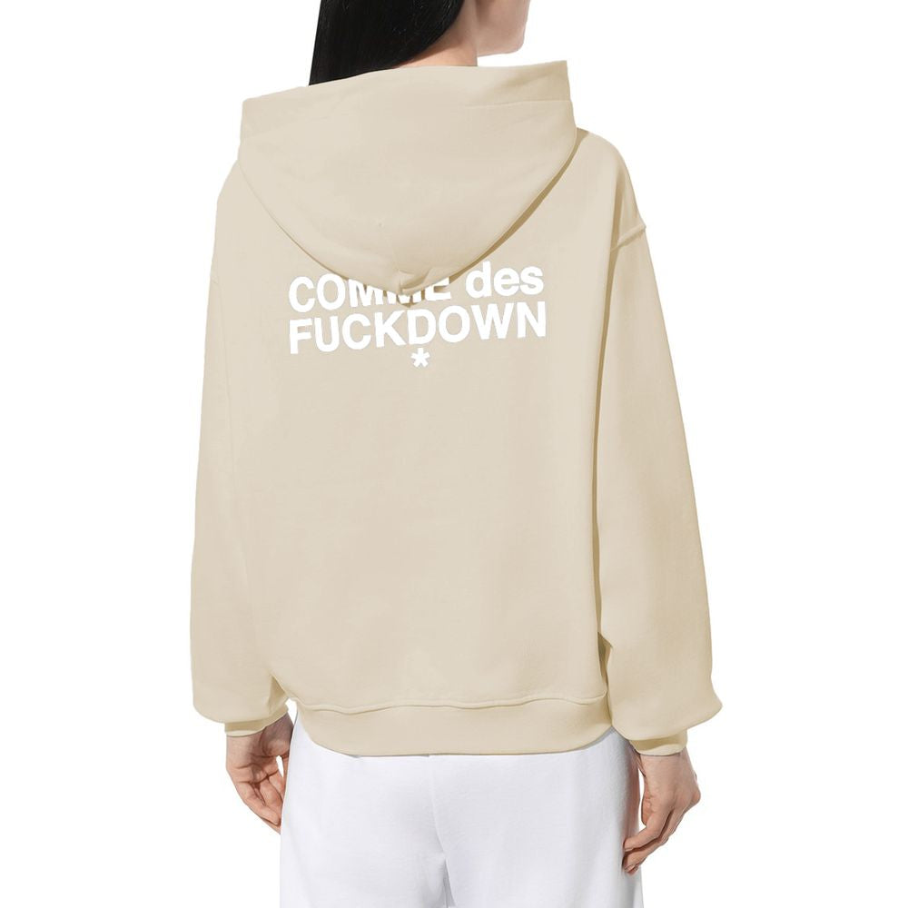 Comme Des Fuckdown Beige Cotton Sweater