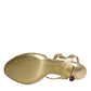 Dolce & Gabbana Gold Devotion Embellished Keira Sandals Shoes