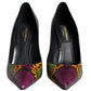 Dolce & Gabbana Multicolor Exotic Leather Heels Pumps Shoes