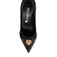 Dolce & Gabbana Black Heart DEVOTION Heels Pumps Shoes