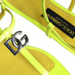 Dolce & Gabbana Yellow Leather DG Logo Flats Sandals Shoes