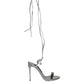 Dolce & Gabbana Metalic Silver Strap Stilettos Sandals Shoes