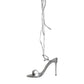 Dolce & Gabbana Metalic Silver Strap Stilettos Sandals Shoes