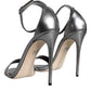 Dolce & Gabbana Silver KEIRA Heels Ankle Strap Sandals Shoes