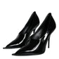 Dolce & Gabbana Black Patent Leather High Heels Pumps Shoes