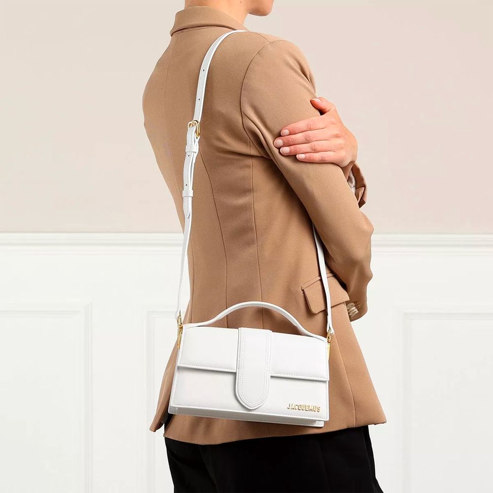 Jacquemus White Leather Crossbody Bag