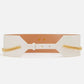 Elisabetta Franchi White Artificial Leather Belt