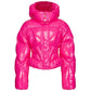 PINKO Fuchsia Nylon Jackets & Coat