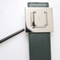 Dolce & Gabbana Green Calf Leather Square Metal Buckle Belt