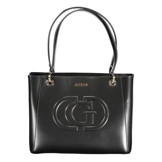 Guess Jeans Black Polyethylene Handbag