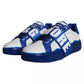 Dolce & Gabbana White Blue Amore Print Leather Sneakers Shoes