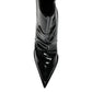 Dolce & Gabbana Black Patent Leather Pointed Ankle Boot Shoes