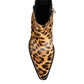 Dolce & Gabbana Brown Leopard Calf Fur Ankle Boots Shoes