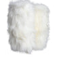 Dolce & Gabbana White Fur Leather Heels Mid Calf Boots Shoes