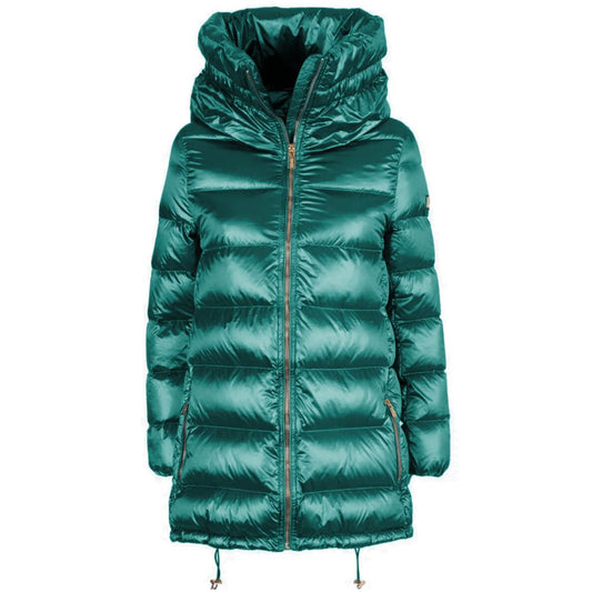 Yes Zee Green Nylon Women Jacket