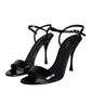 Dolce & Gabbana Black KEIRA Heels Ankle Strap Sandals Shoes