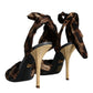 Dolce & Gabbana Brown Leopard Keira Heels Sandals Shoes