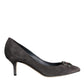 Dolce & Gabbana Gray Amore Suede Bellucci Heels Pumps Shoes