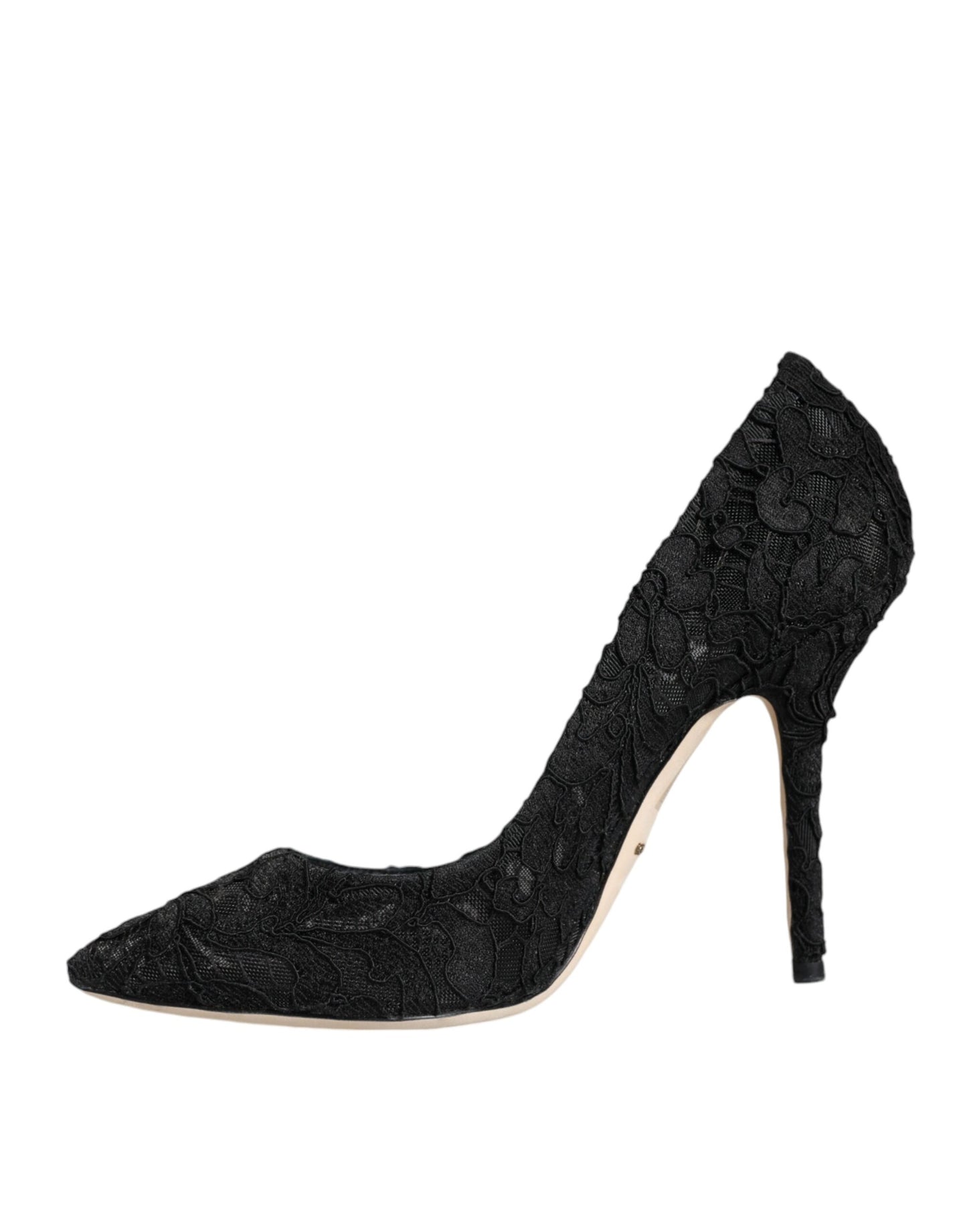 Dolce & Gabbana Black Taormina Lace Bellucci Pumps Shoes