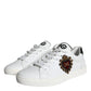 Dolce & Gabbana White Portofino Sacred Heart Sneakers Shoes