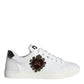 Dolce & Gabbana White Portofino Sacred Heart Sneakers Shoes