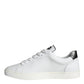 Dolce & Gabbana White Portofino Sacred Heart Sneakers Shoes