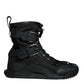 Dolce & Gabbana Black Nylon High Top Sorrento Sneakers Shoes