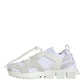 Dolce & Gabbana White Mesh Sorrento Trekking Sneakers Shoes