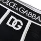 Dolce & Gabbana Black Cotton Stretch Branded Logo Underwear