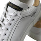 Dolce & Gabbana White Leather Portofino Low Top Sneakers Shoes