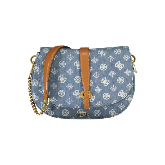 Guess Jeans Light Blue Cotton Handbag