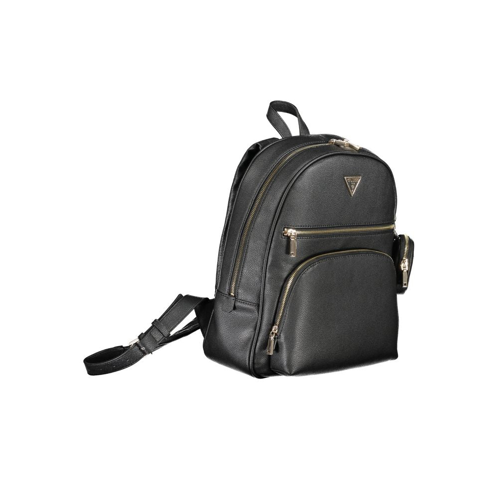 Guess Jeans Black Polyethylene Backpack