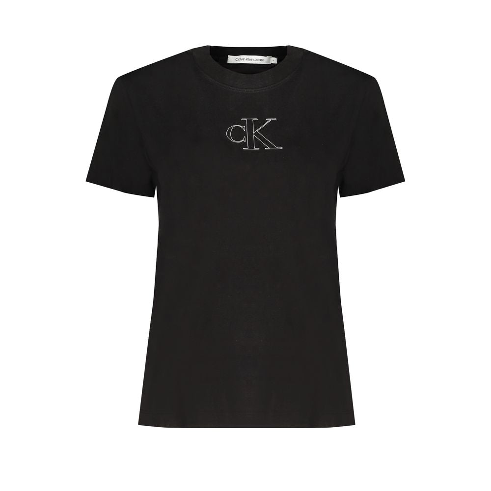 Calvin Klein Black Cotton Tops & T-Shirt