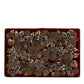 Dolce & Gabbana Red Velvet Gold Frame Clutch Evening Party Purse Bag