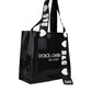 Dolce & Gabbana Black Street Logo Print PVC Shopping Tote Bag