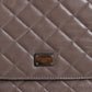 Dolce & Gabbana Brown Quilted Leather Shoulder Purse Satchel Bag