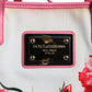 Dolce & Gabbana White Canvas Rose Embroidery Women Shopping Tote Bag