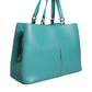 Patrizia Pepe Green Leather Women Shopping Tote Top Handle Bag