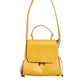 Patrizia Pepe Yellow Leather Shoulder Strap Top Handle Bag